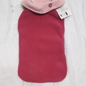 Reversible fleece Pink Velcro easy on/off NWT smaller medium size dog